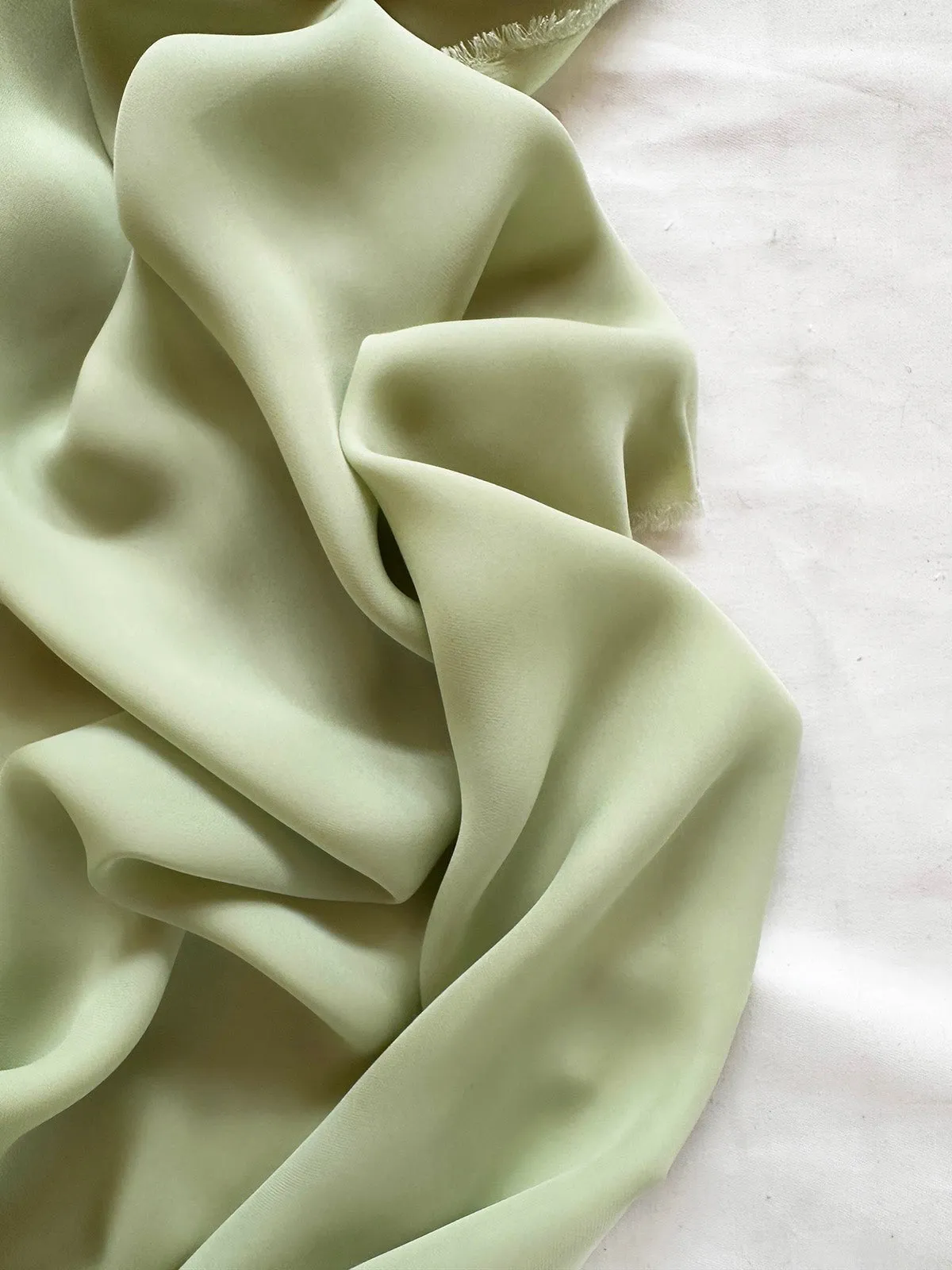 3 Yards Seafoam Double Georgette Silk