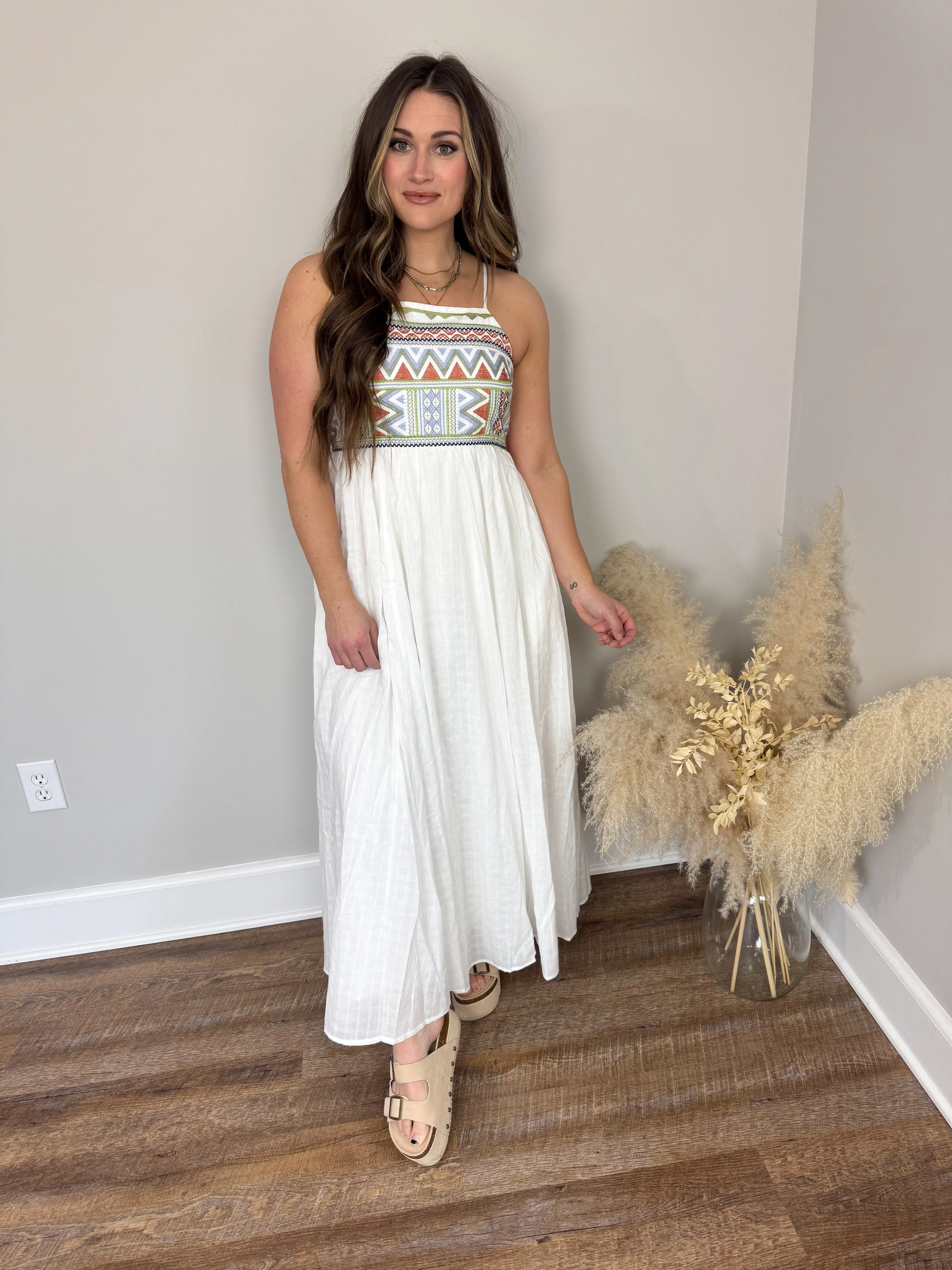 Amber Embroidered Dress