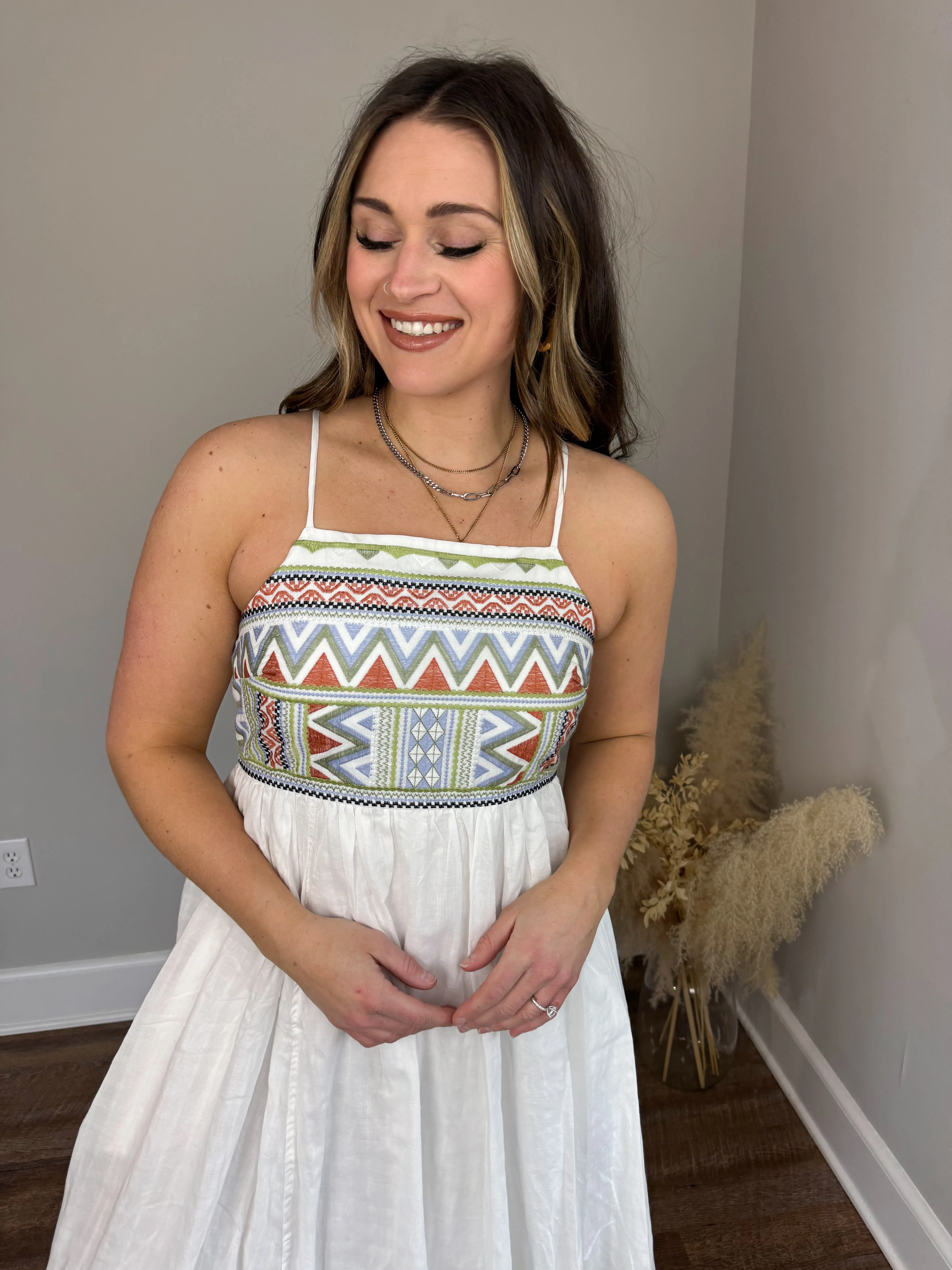 Amber Embroidered Dress