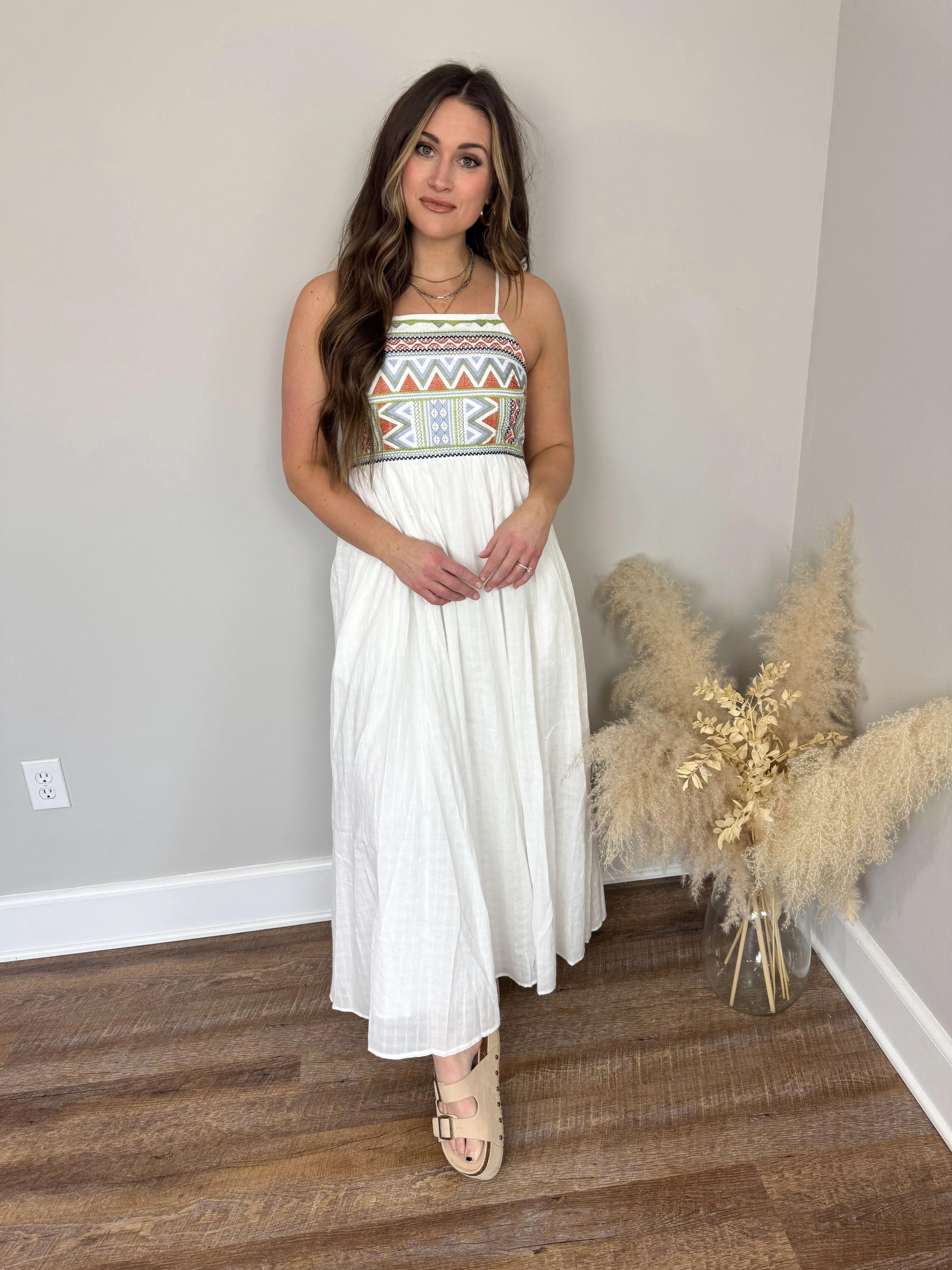 Amber Embroidered Dress