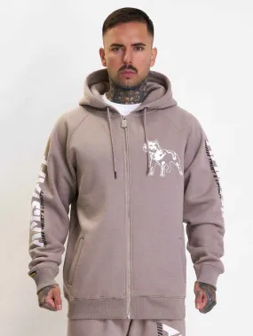 Amstaff Logo 2.0 Ziphoodie Light Brown