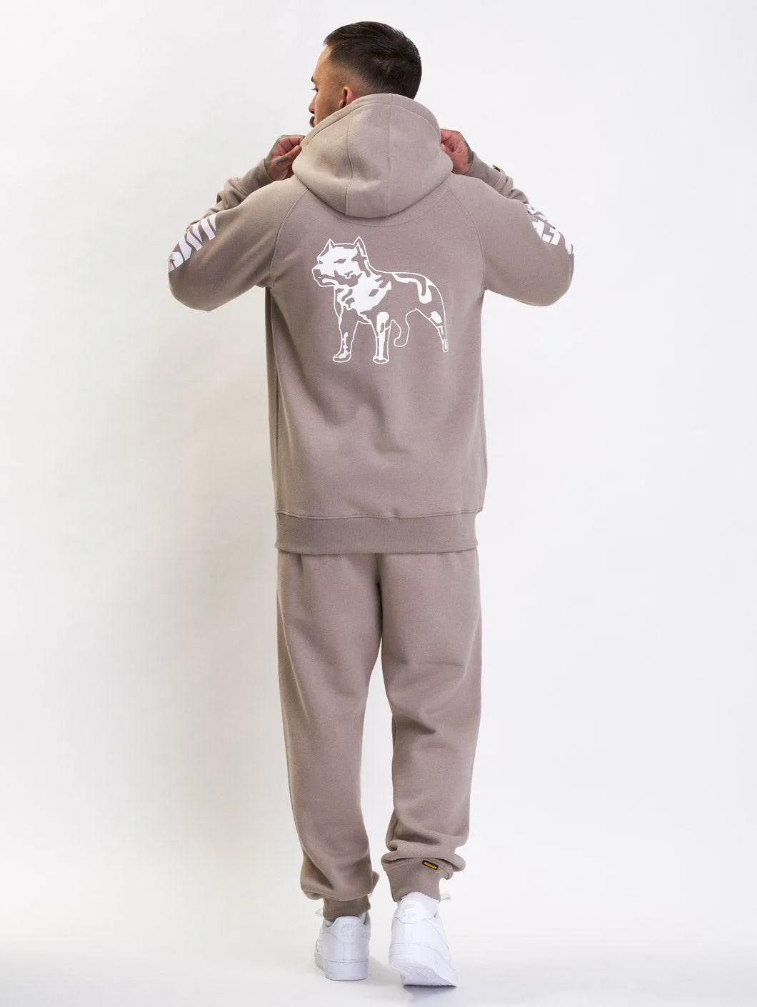 Amstaff Logo 2.0 Ziphoodie Light Brown
