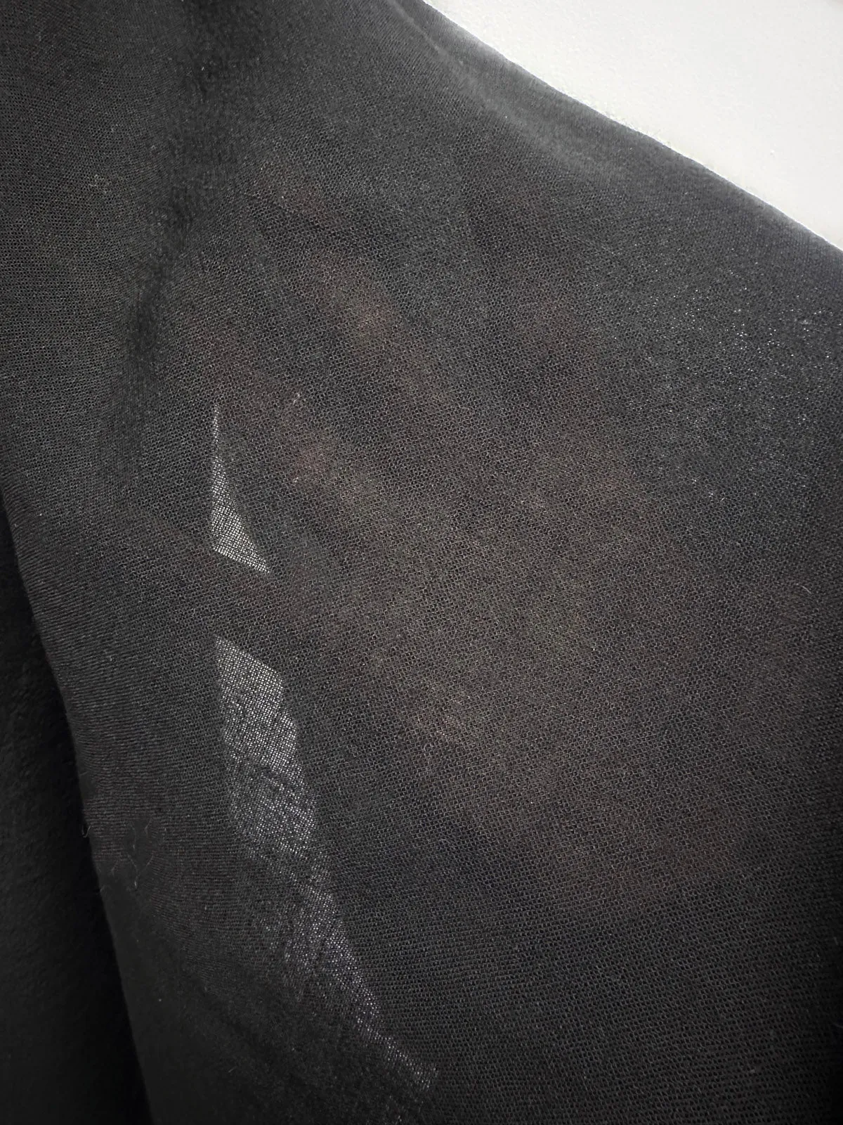 Black Wool Gauze
