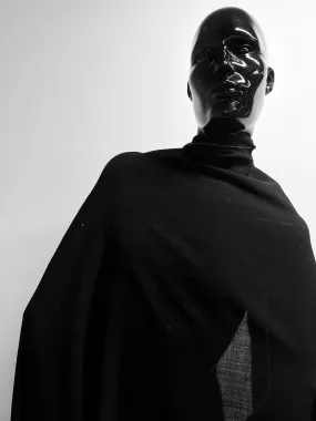 Black Wool Gauze