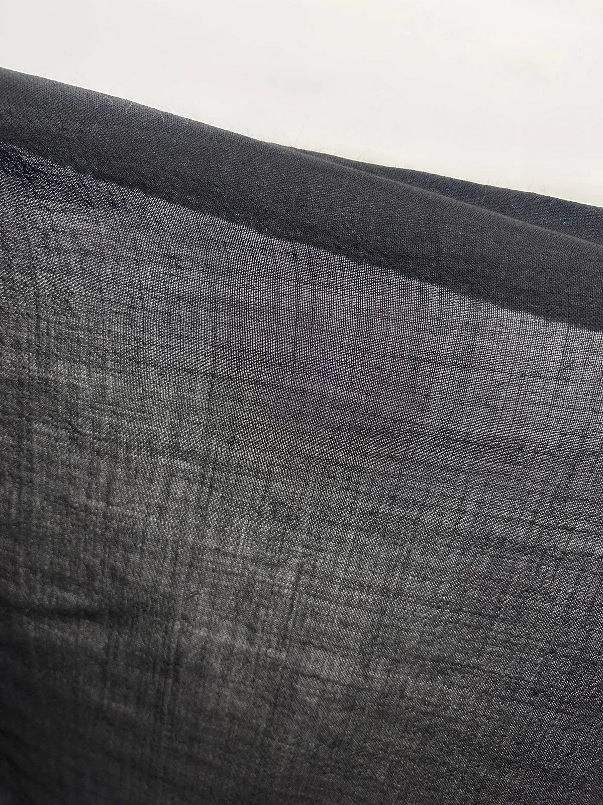 Black Wool Gauze