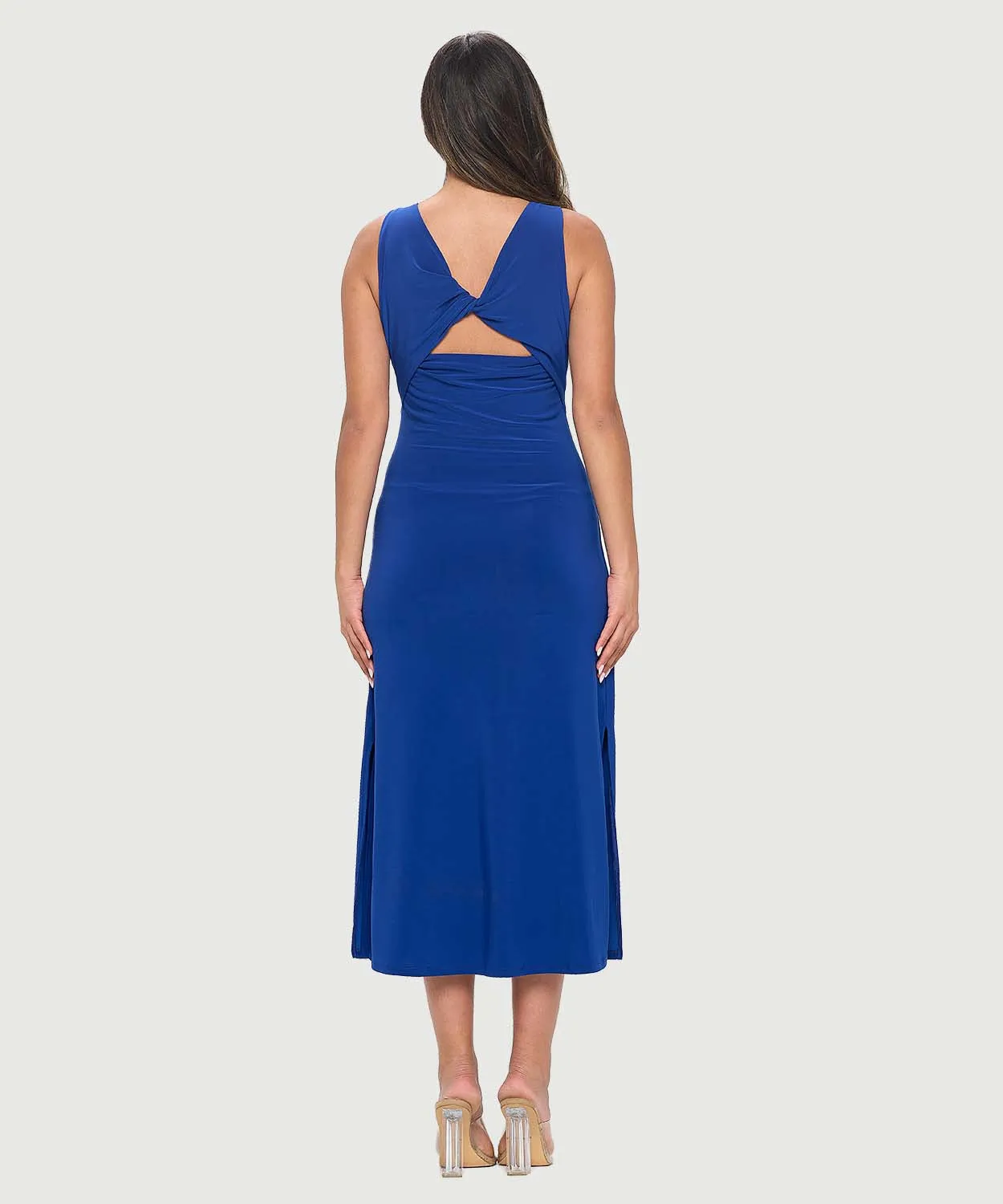 Empire Maxi Dress with Open Back