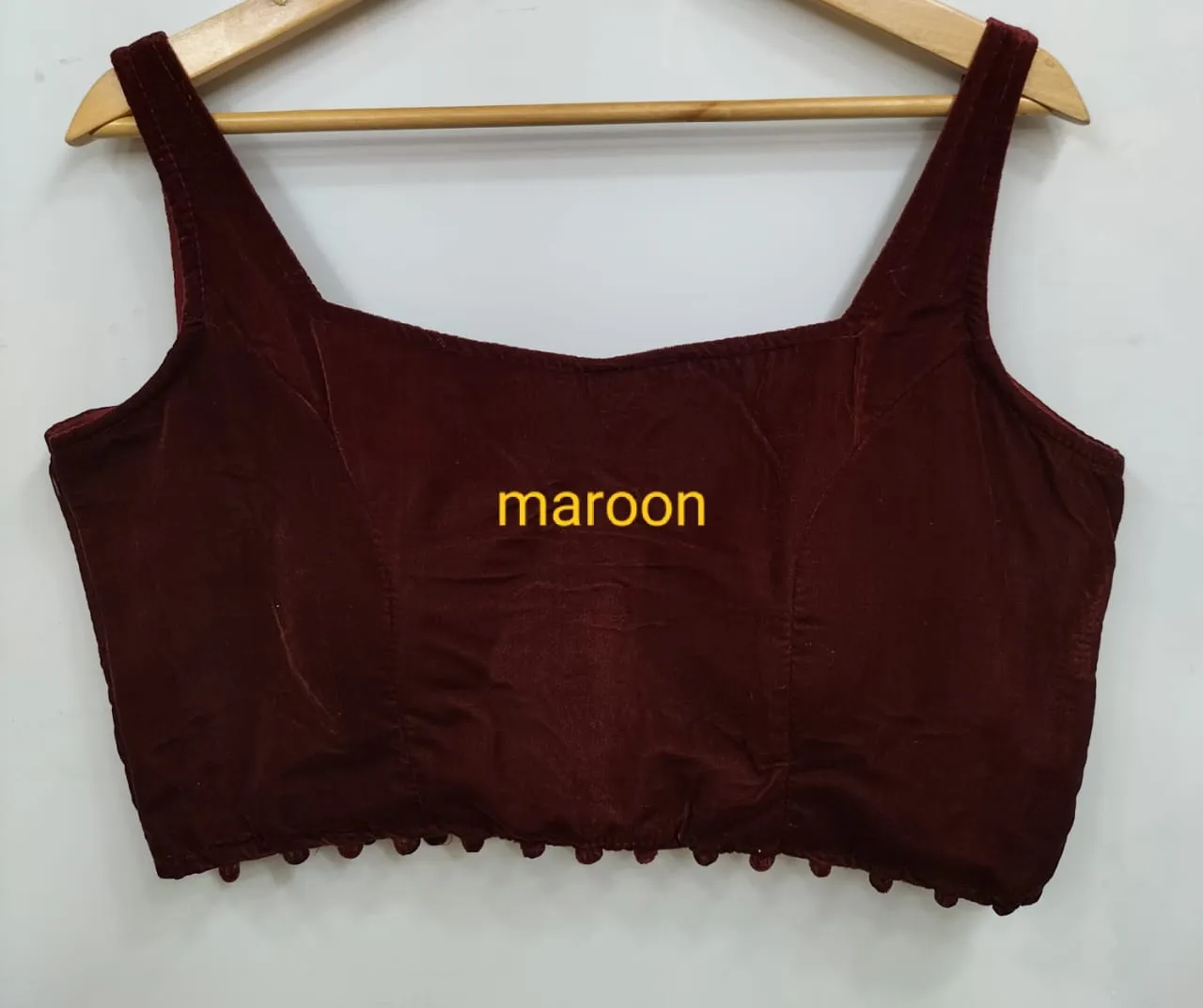 Fancy Bollywood Style Velvet Blouse