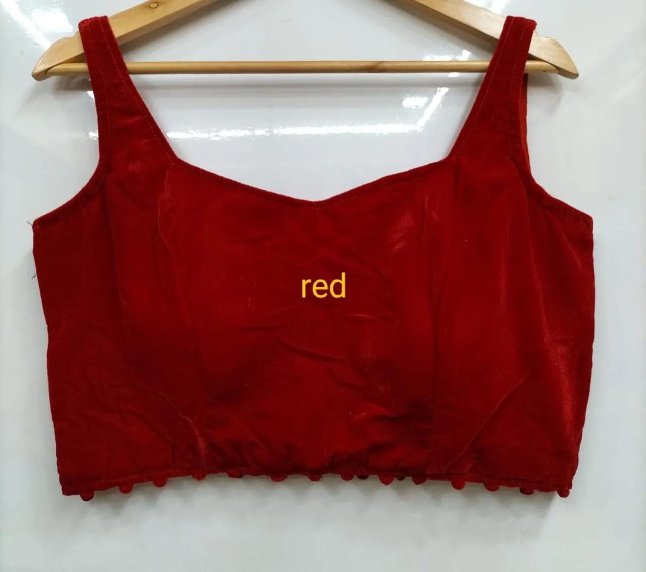 Fancy Bollywood Style Velvet Blouse
