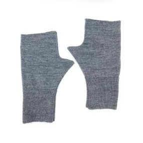 Fingerless Mittens |  Grey