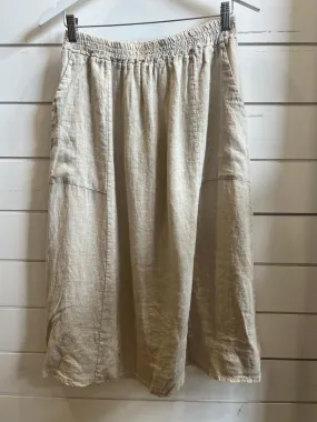 Frederic A-Line Skirt with Pockets - Natural - OS