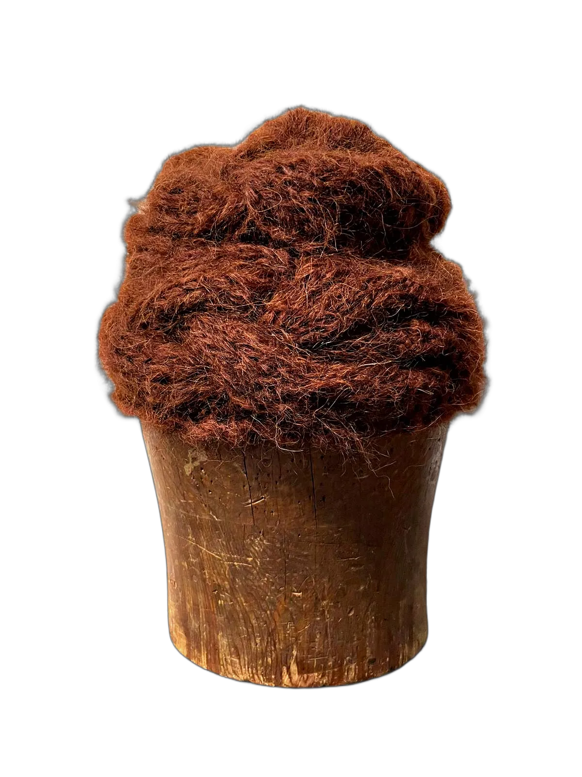 Hand knit cable beanie style Hat - (Alpaca) Charcoal