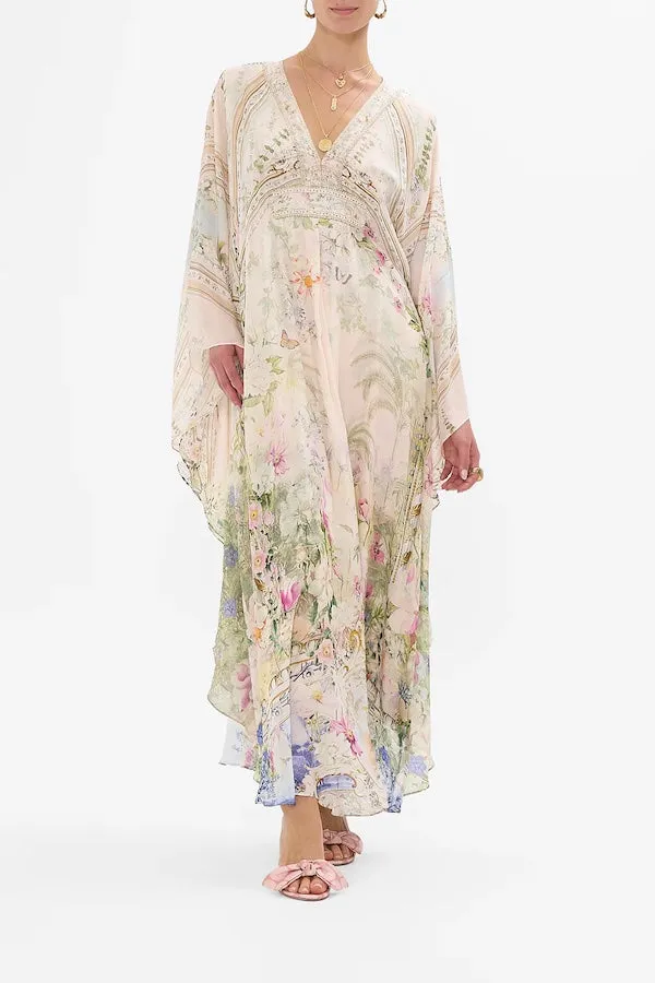 LONG KAFTAN WITH WAIST DETAIL