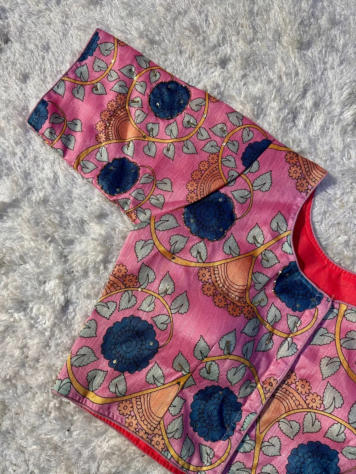 Party Wear Fancy Print Blouse
