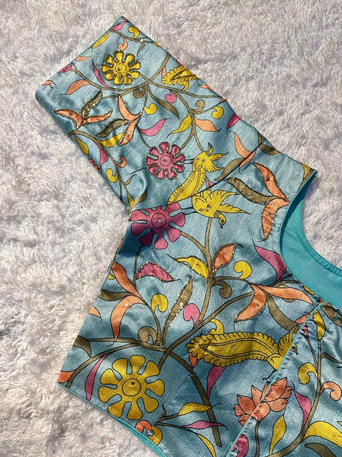 Party Wear Fancy Print Blouse