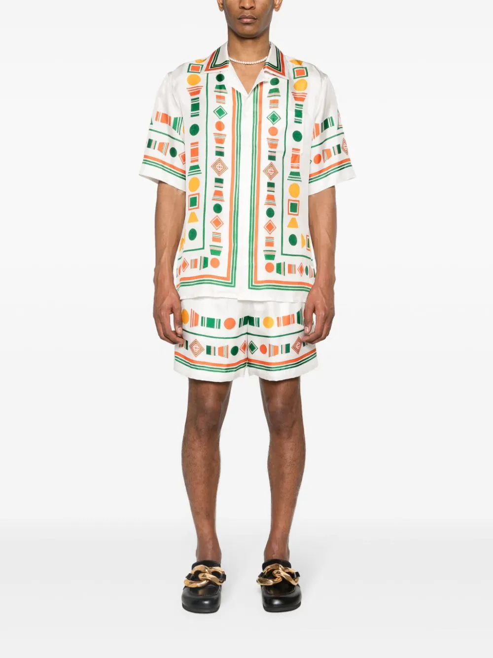 Playful Eagle silk shirt