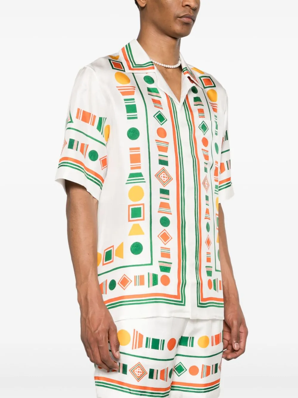 Playful Eagle silk shirt