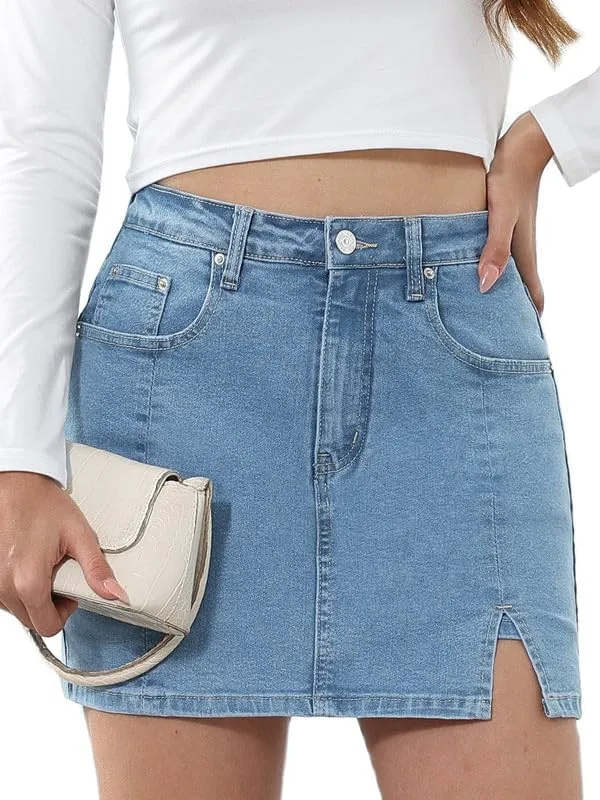 Stylish Denim Skort