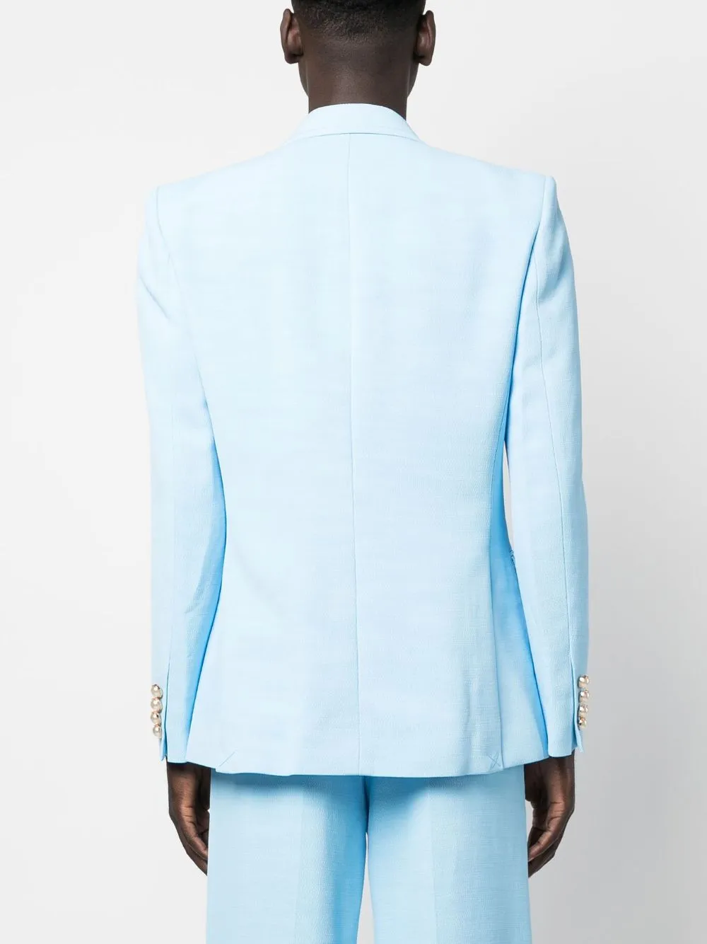 tailored double-breasted blazer
