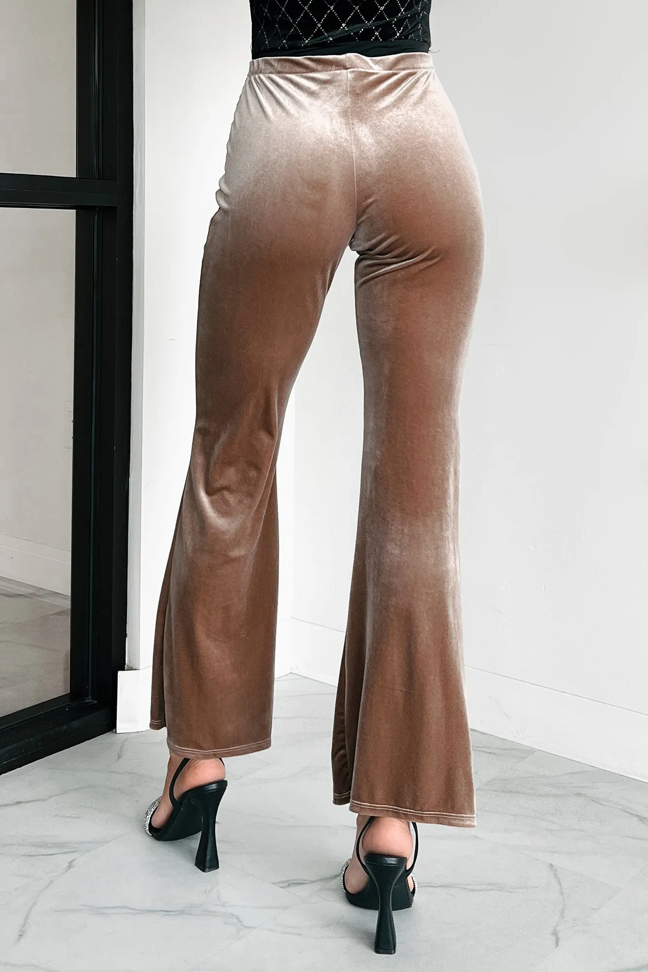 Timeless Treasures Velvet Pants (Tan)