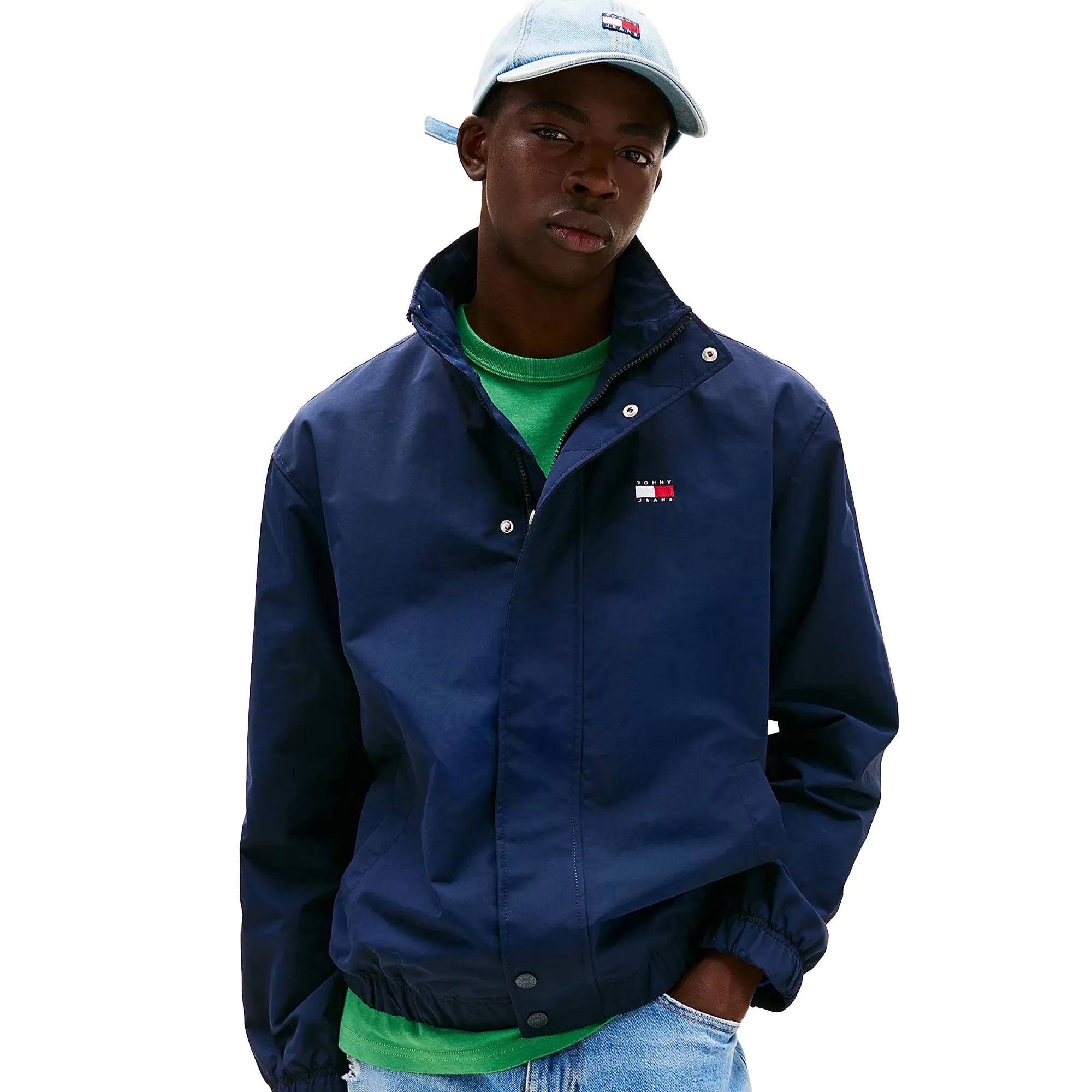 Tommy Jeans DNA Colour Block Collar Jacket Dark Night Navy