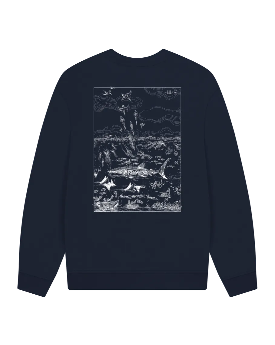 Two Sides Oversized Sweatshirt / White Version