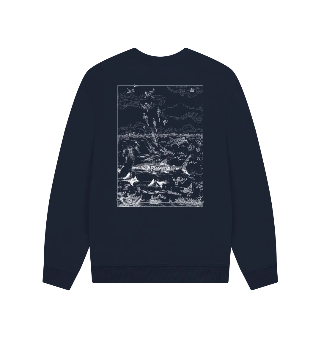 Two Sides Oversized Sweatshirt / White Version