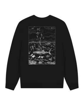 Two Sides Oversized Sweatshirt / White Version