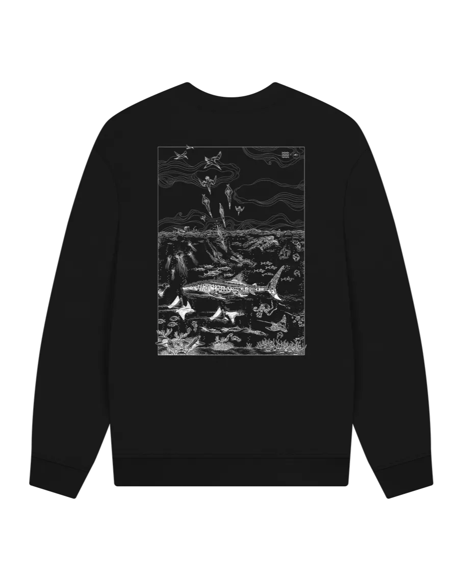Two Sides Oversized Sweatshirt / White Version