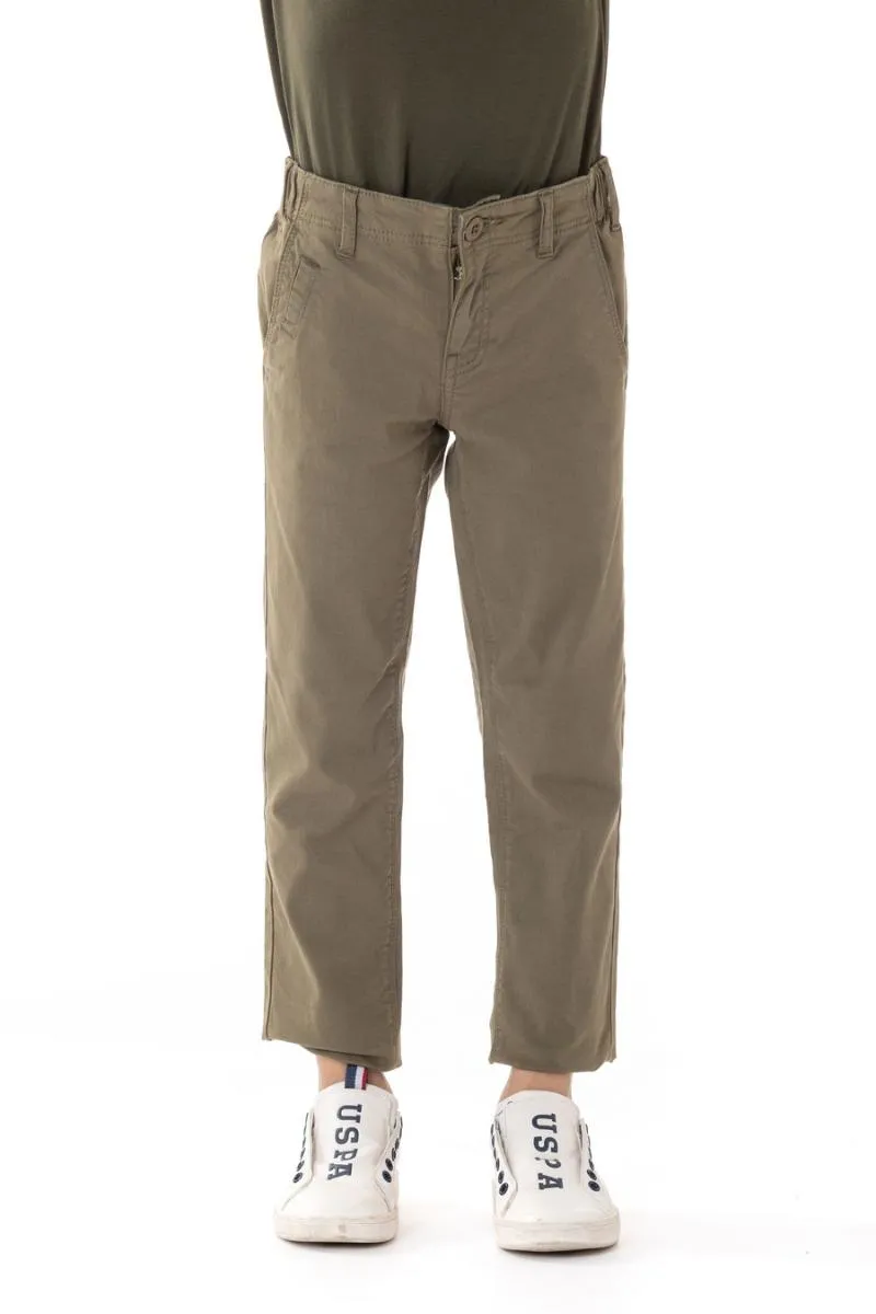 US POLO BOYS PANTS IN GRAY