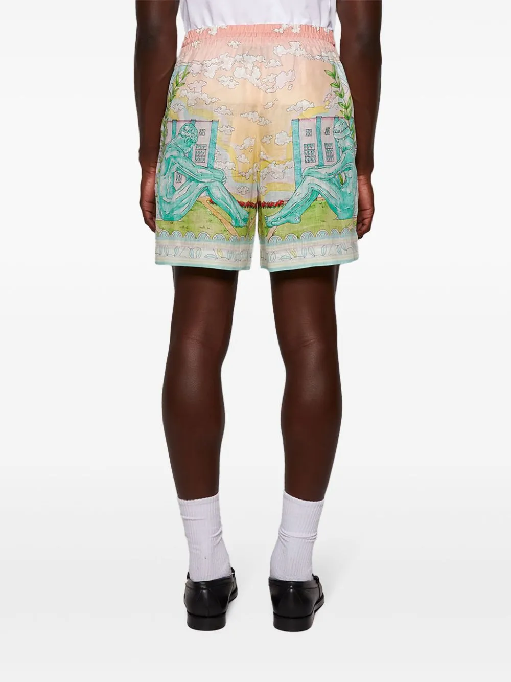 Vase linen shorts