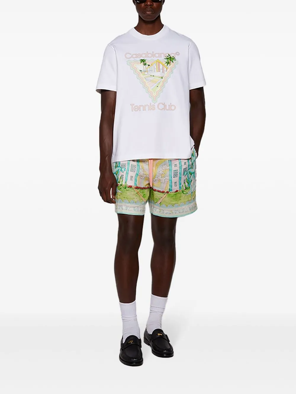 Vase linen shorts