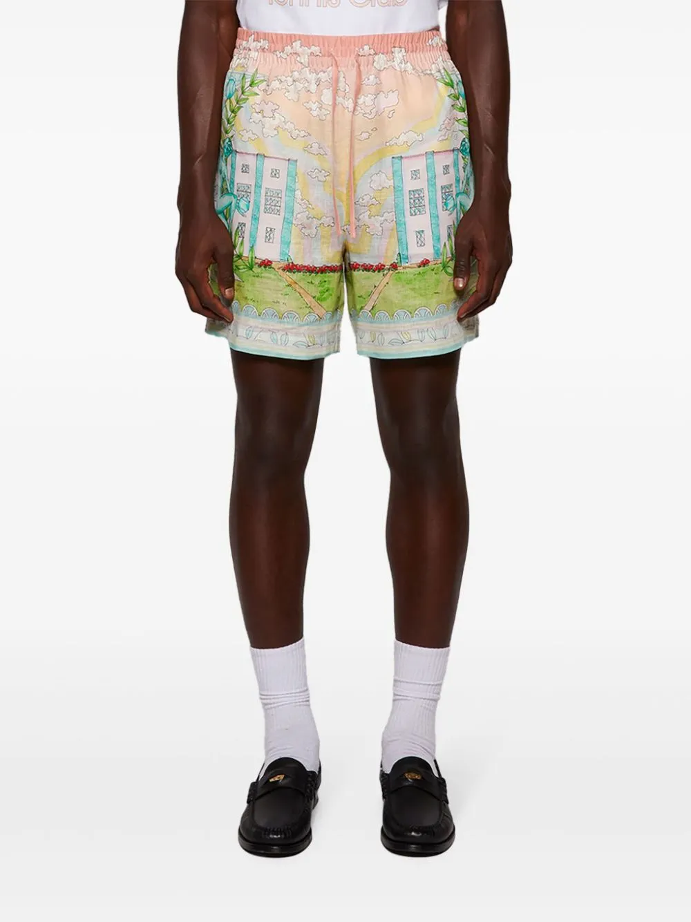 Vase linen shorts