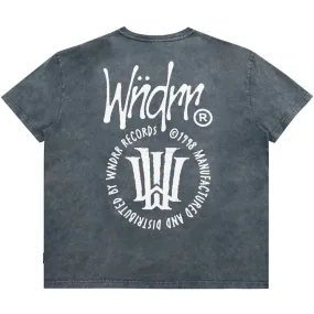 WNDRR Noise Box Fit Tee - Washed Grey