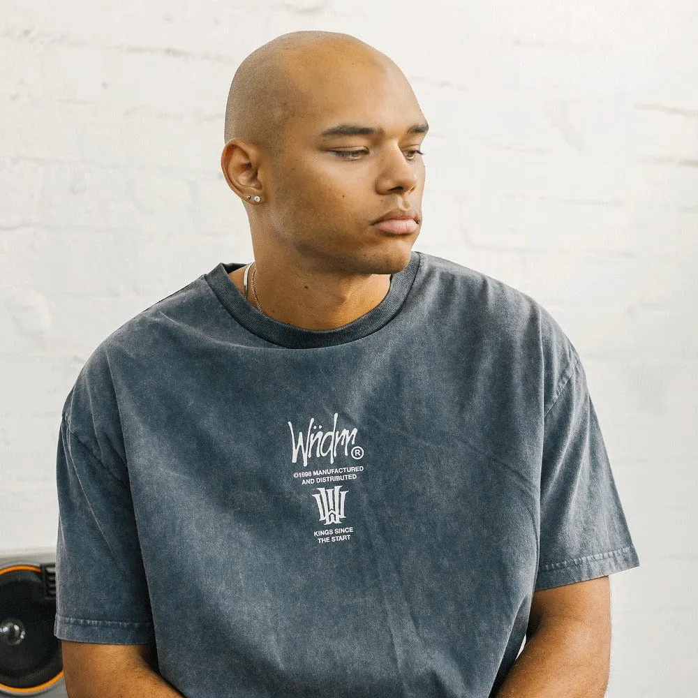 WNDRR Noise Box Fit Tee - Washed Grey