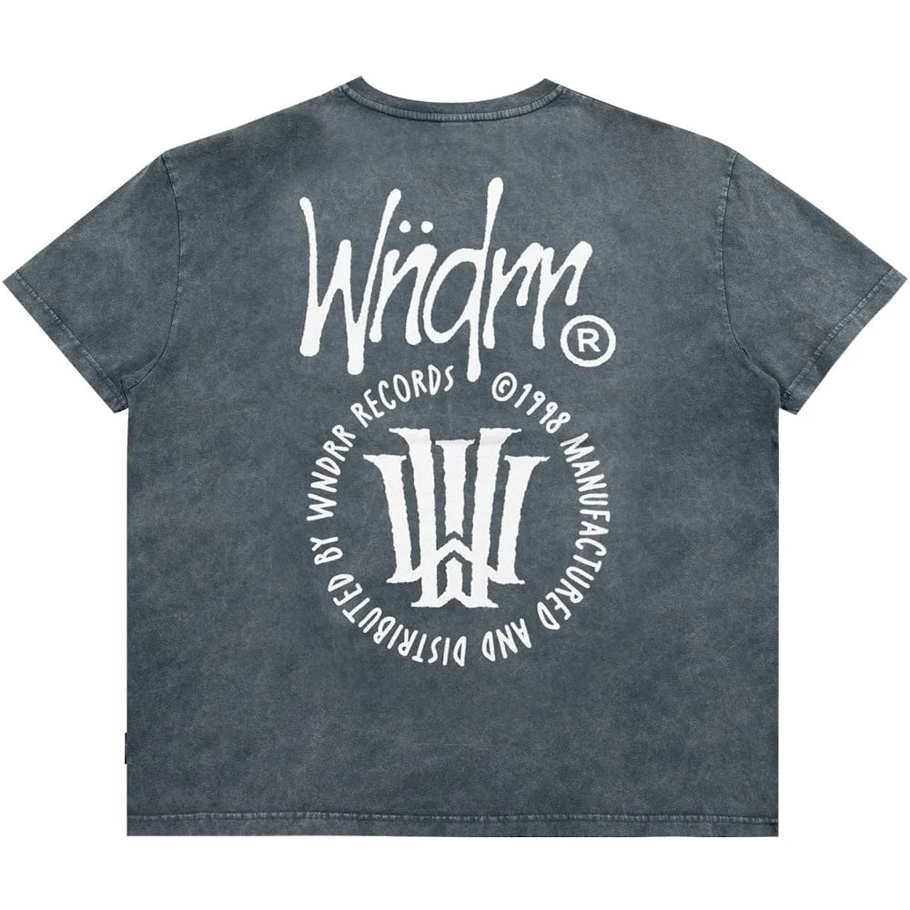 WNDRR Noise Box Fit Tee - Washed Grey