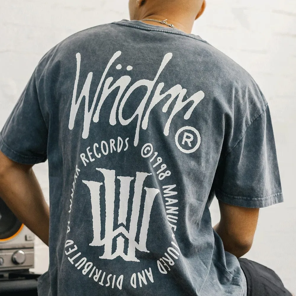 WNDRR Noise Box Fit Tee - Washed Grey