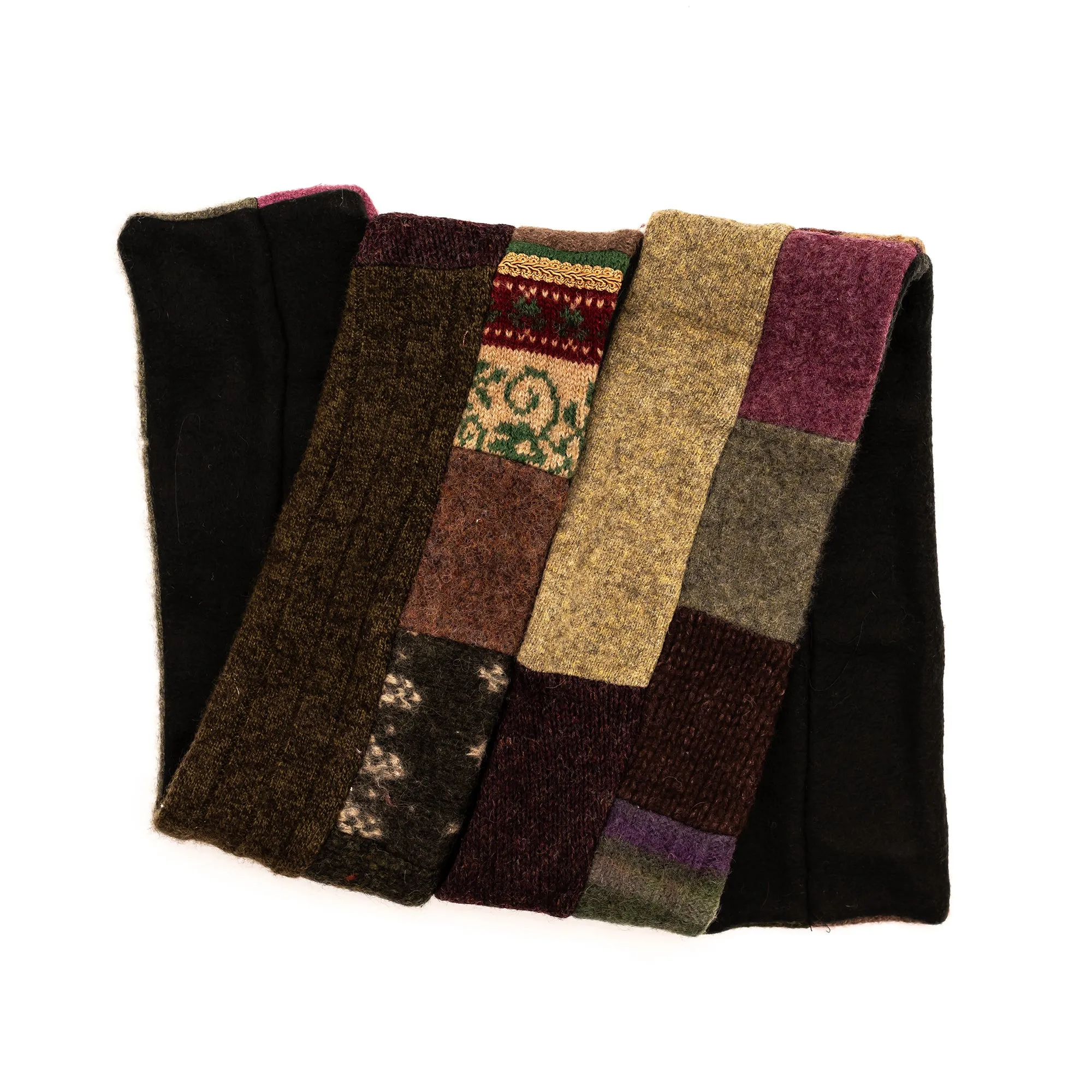 Wool Sweater Scarf | Patch Work