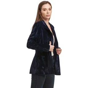 Wylie Midnight Navy Velvet Blazer