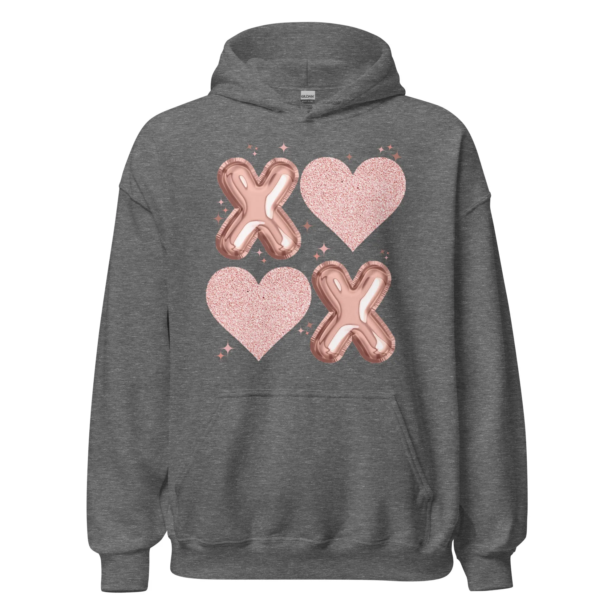 XOXO Rose Gold - Cozy Valentine’s Day Hoodie – Romantic Designs for 2025