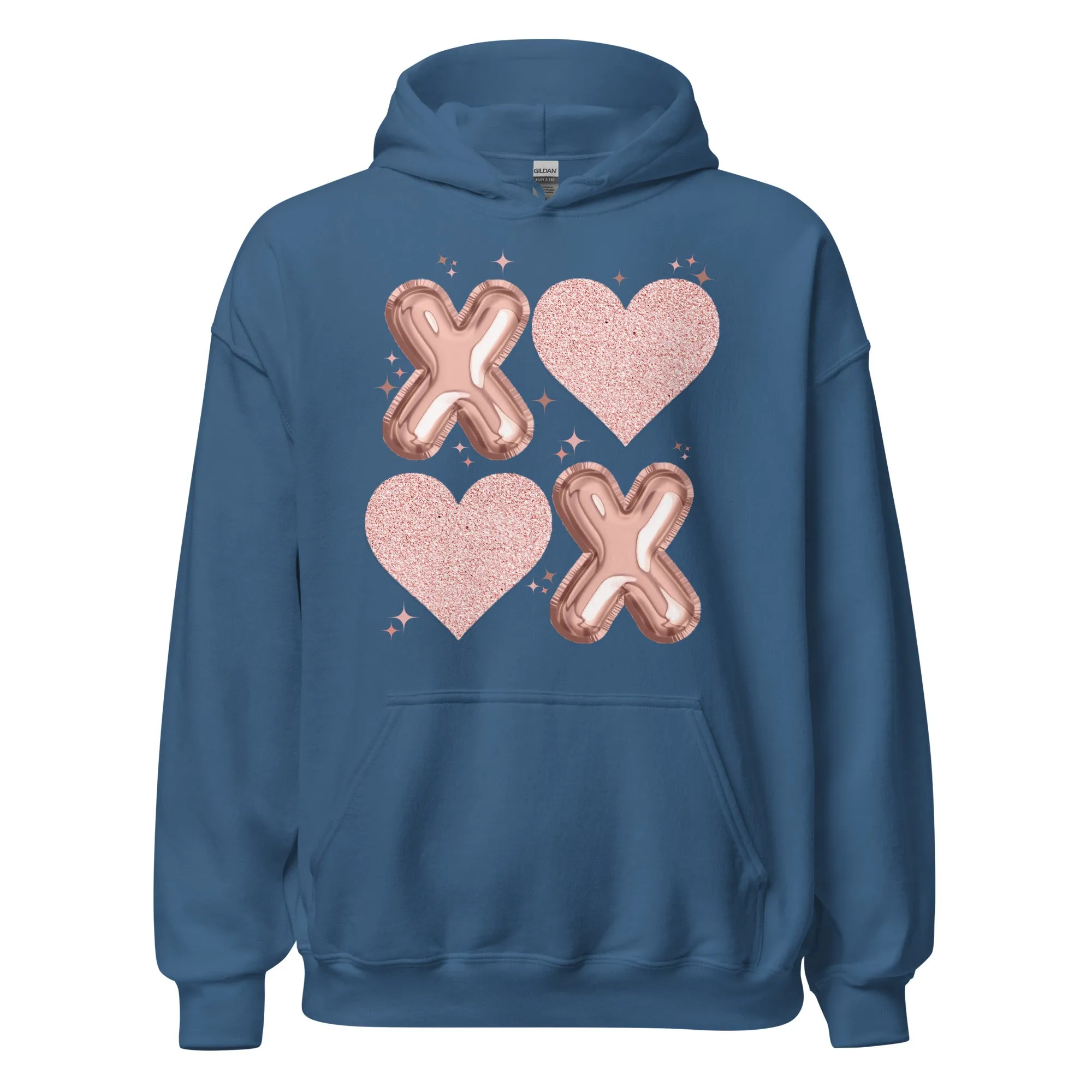 XOXO Rose Gold - Cozy Valentine’s Day Hoodie – Romantic Designs for 2025