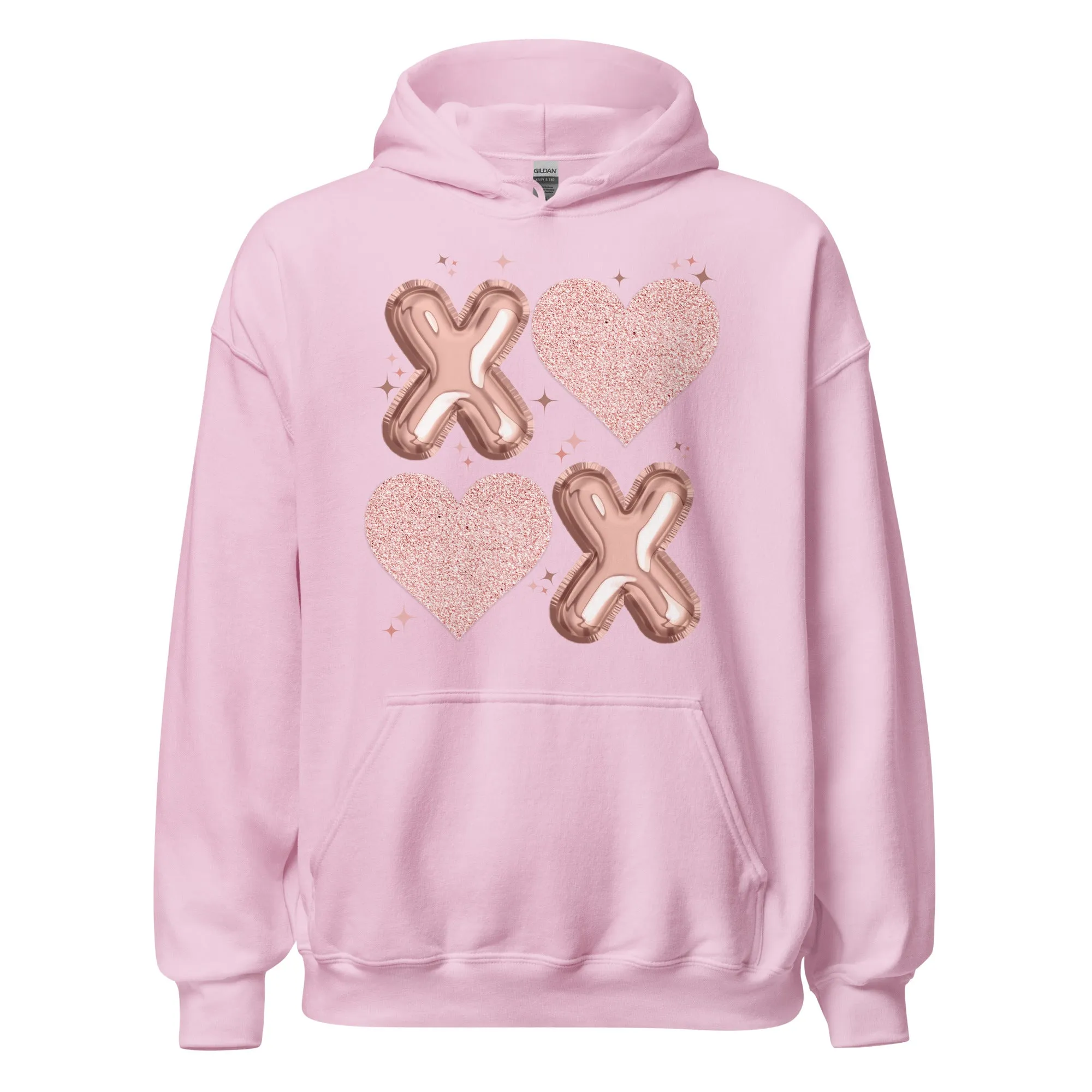 XOXO Rose Gold - Cozy Valentine’s Day Hoodie – Romantic Designs for 2025