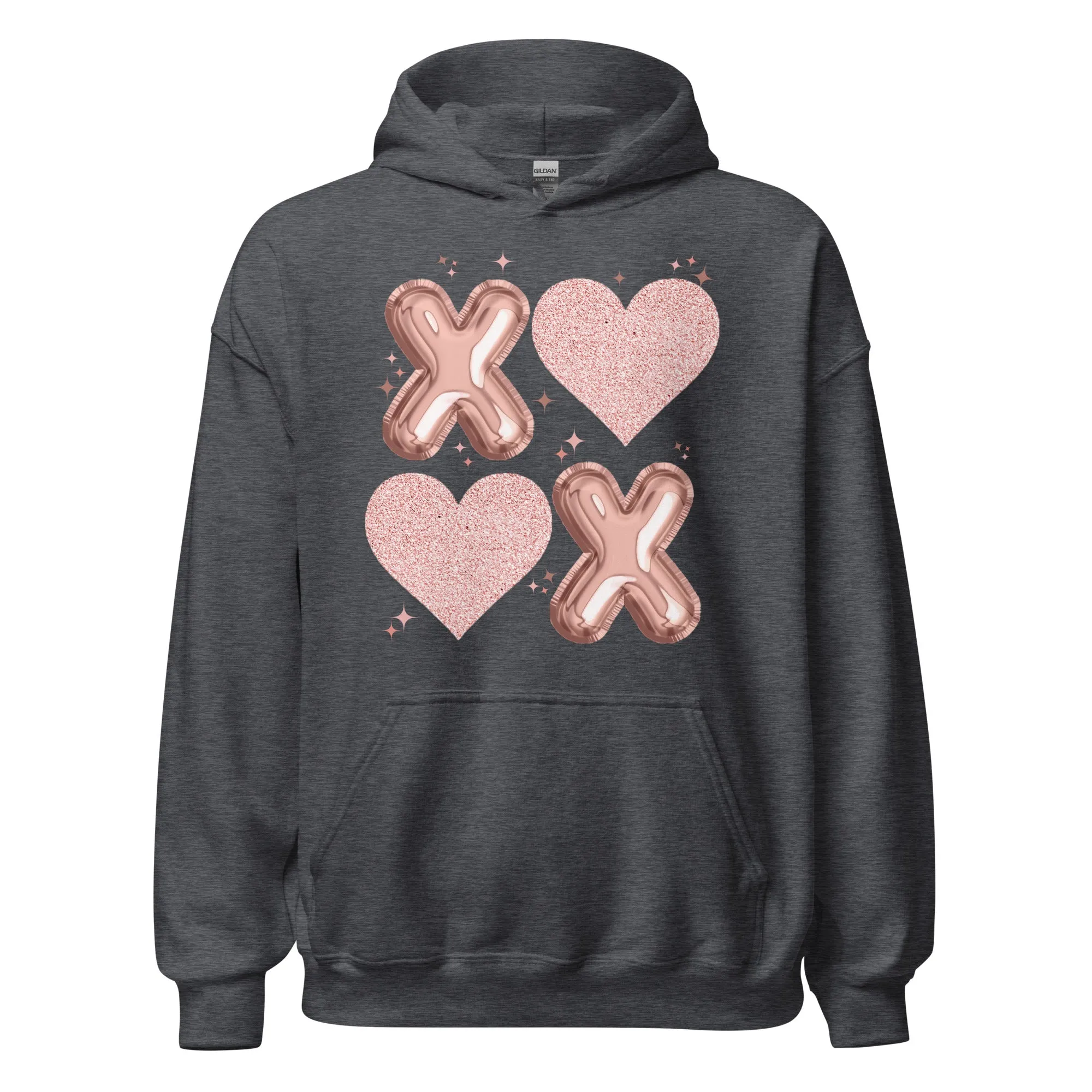 XOXO Rose Gold - Cozy Valentine’s Day Hoodie – Romantic Designs for 2025