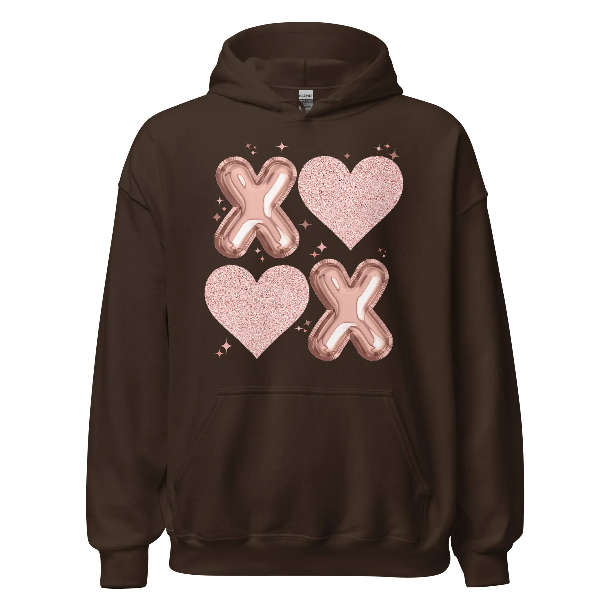 XOXO Rose Gold - Cozy Valentine’s Day Hoodie – Romantic Designs for 2025