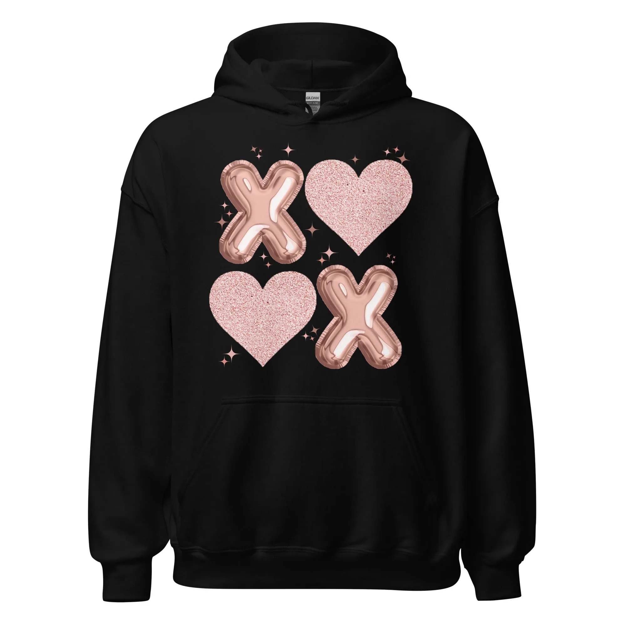 XOXO Rose Gold - Cozy Valentine’s Day Hoodie – Romantic Designs for 2025