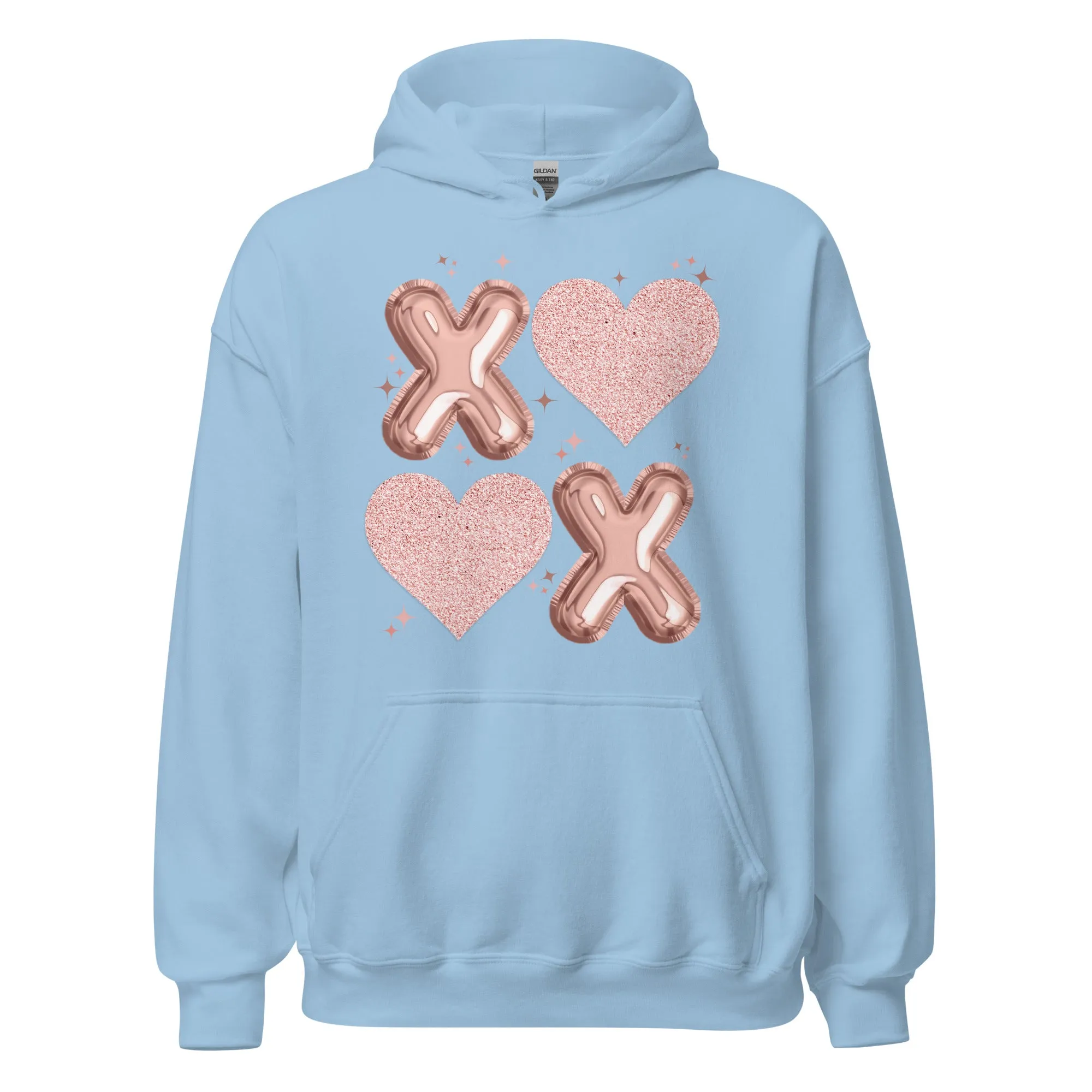 XOXO Rose Gold - Cozy Valentine’s Day Hoodie – Romantic Designs for 2025