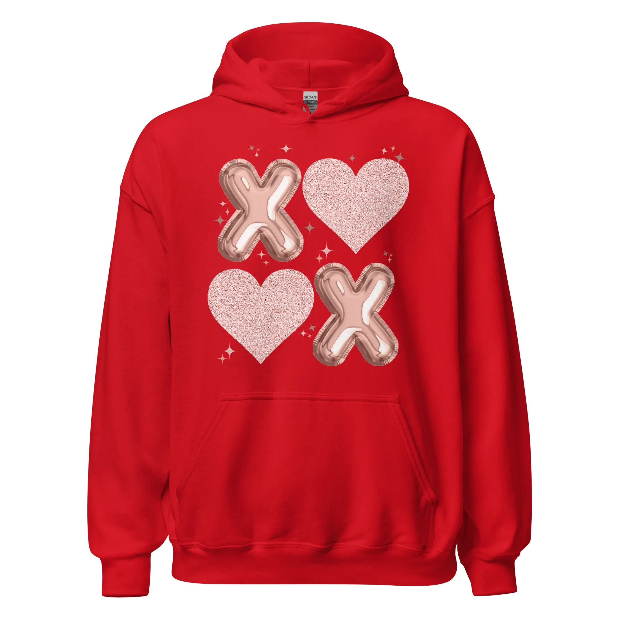 XOXO Rose Gold - Cozy Valentine’s Day Hoodie – Romantic Designs for 2025