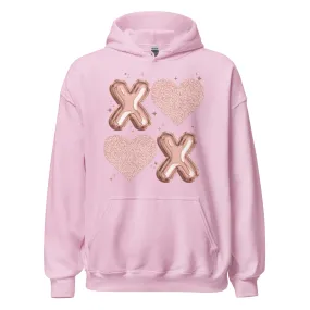 XOXO Rose Gold - Cozy Valentine’s Day Hoodie – Romantic Designs for 2025