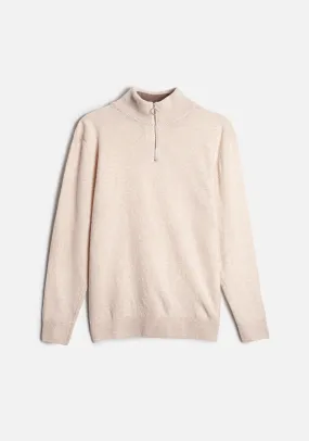 Zurich HZ Sweater Ivory - Light Brown